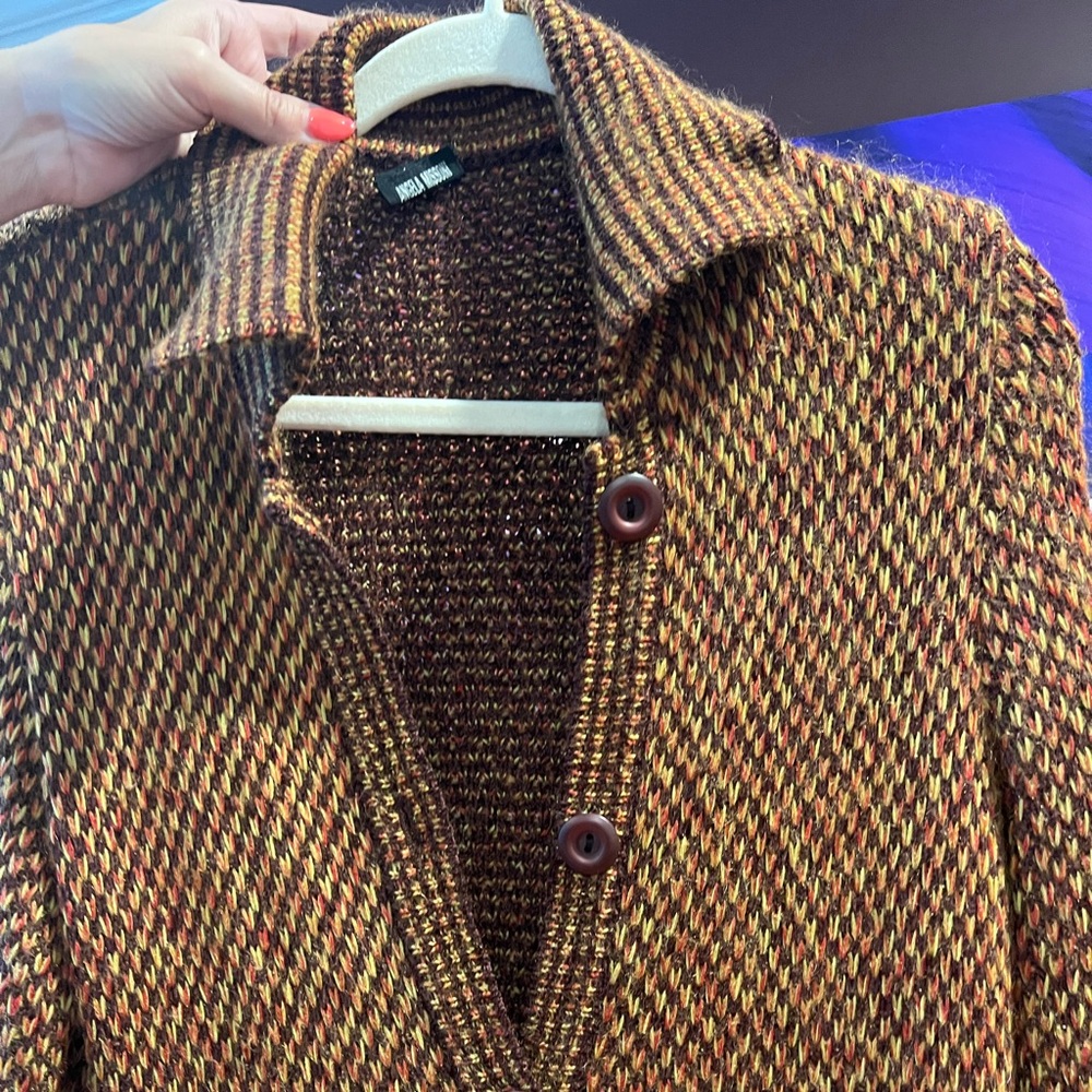 MISSONI Wool Jacket Cardigan Size 40 Gorgeous Piece! - Picture 3 of 7